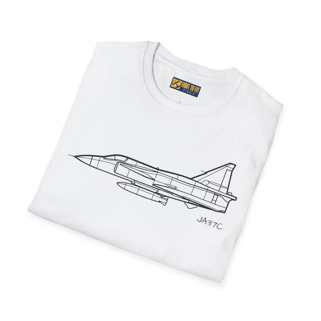 JA37C Viggen T-Shirt - Pilot gifts - WWII warbird t-shirt