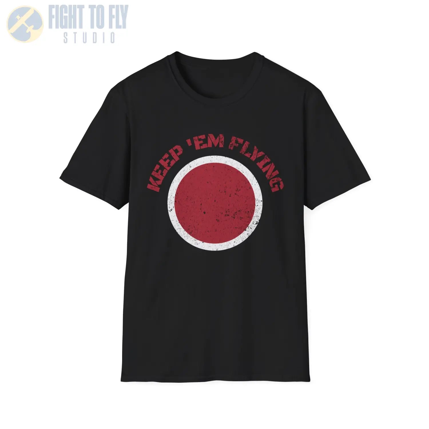 Japan Hinomaru “Keep ’Em Flying” Rising Sun Insignia - T-Shirt - Pilot gifts - WWII warbird t-shirt