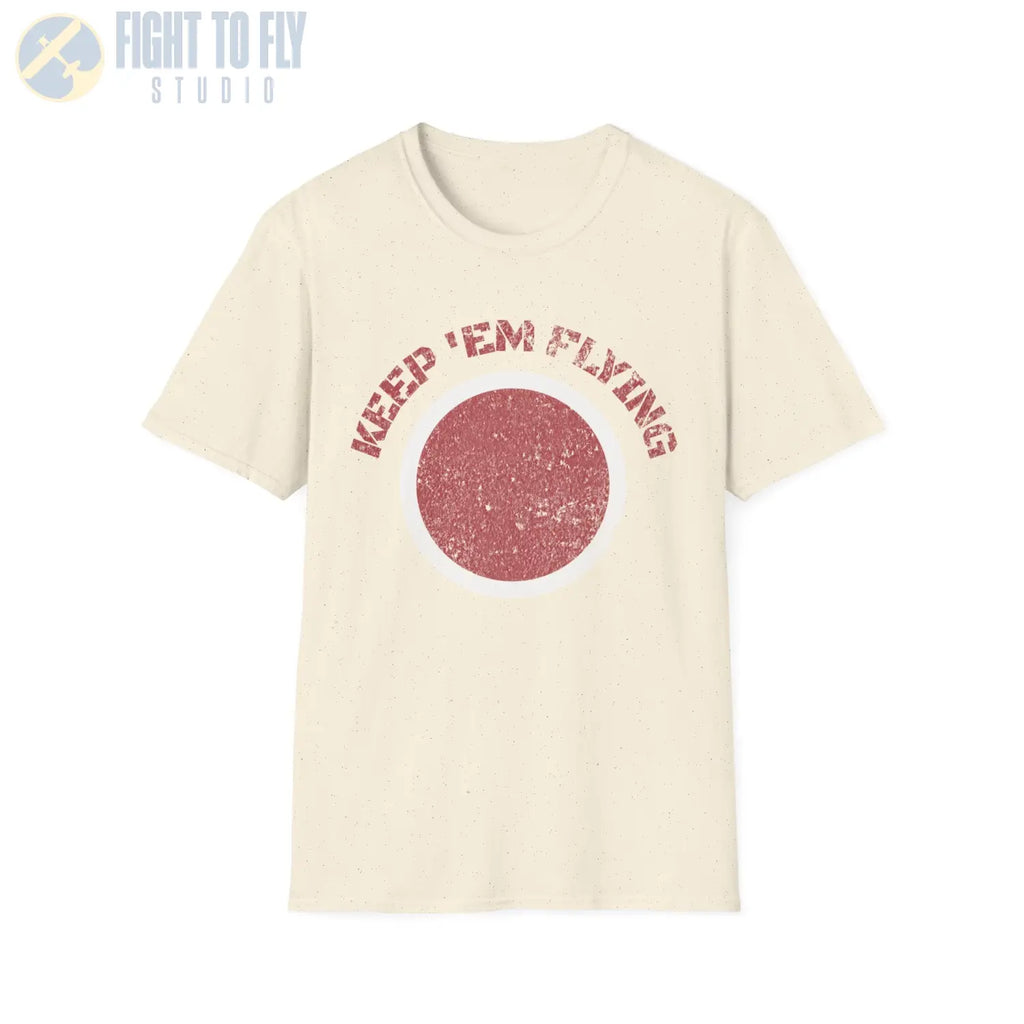 Japan Hinomaru “Keep ’Em Flying” Rising Sun Insignia - T-Shirt - Pilot gifts - WWII warbird t-shirt
