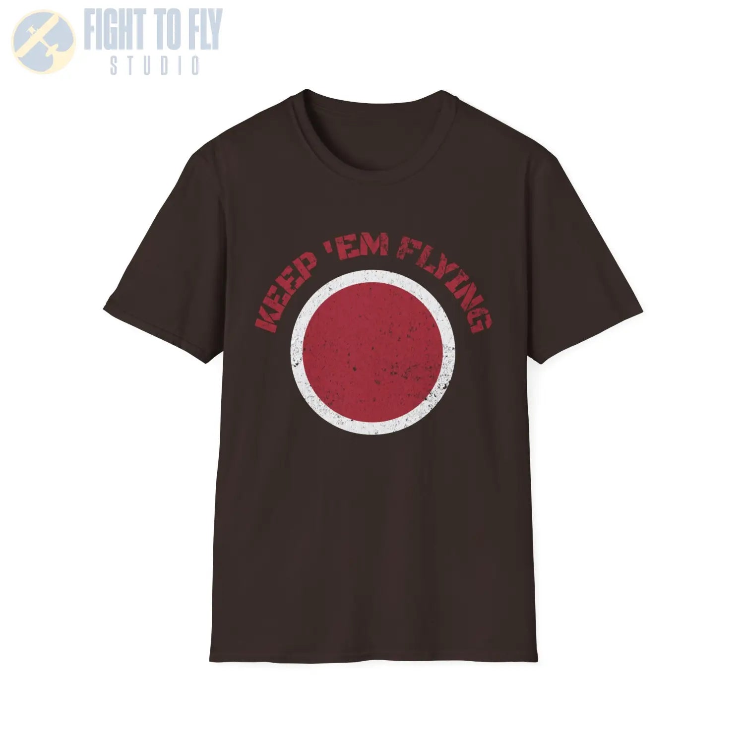 Japan Hinomaru “Keep ’Em Flying” Rising Sun Insignia - T-Shirt - Pilot gifts - WWII warbird t-shirt