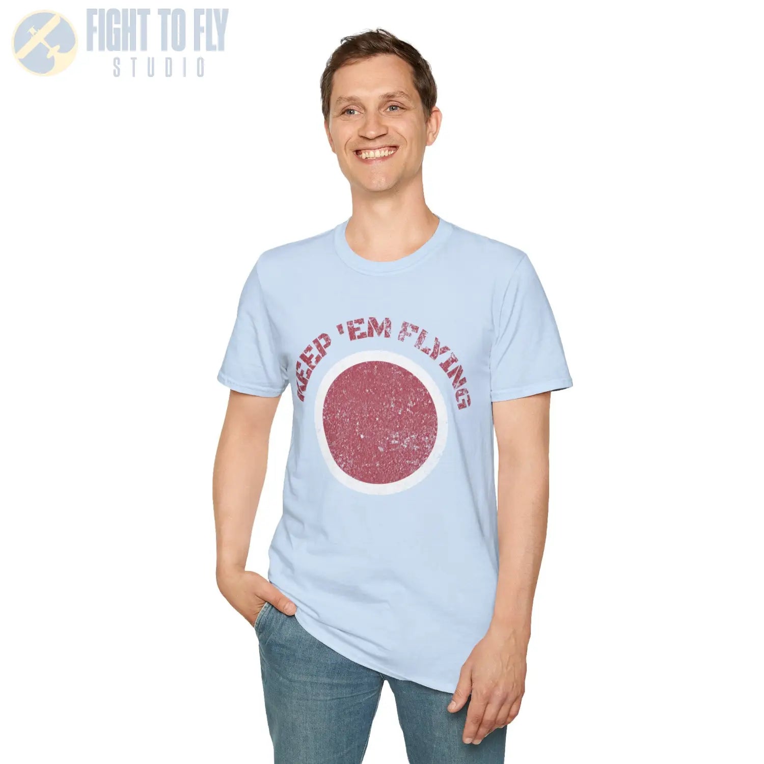Japan Hinomaru “Keep ’Em Flying” Rising Sun Insignia - T-Shirt - Pilot gifts - WWII warbird t-shirt