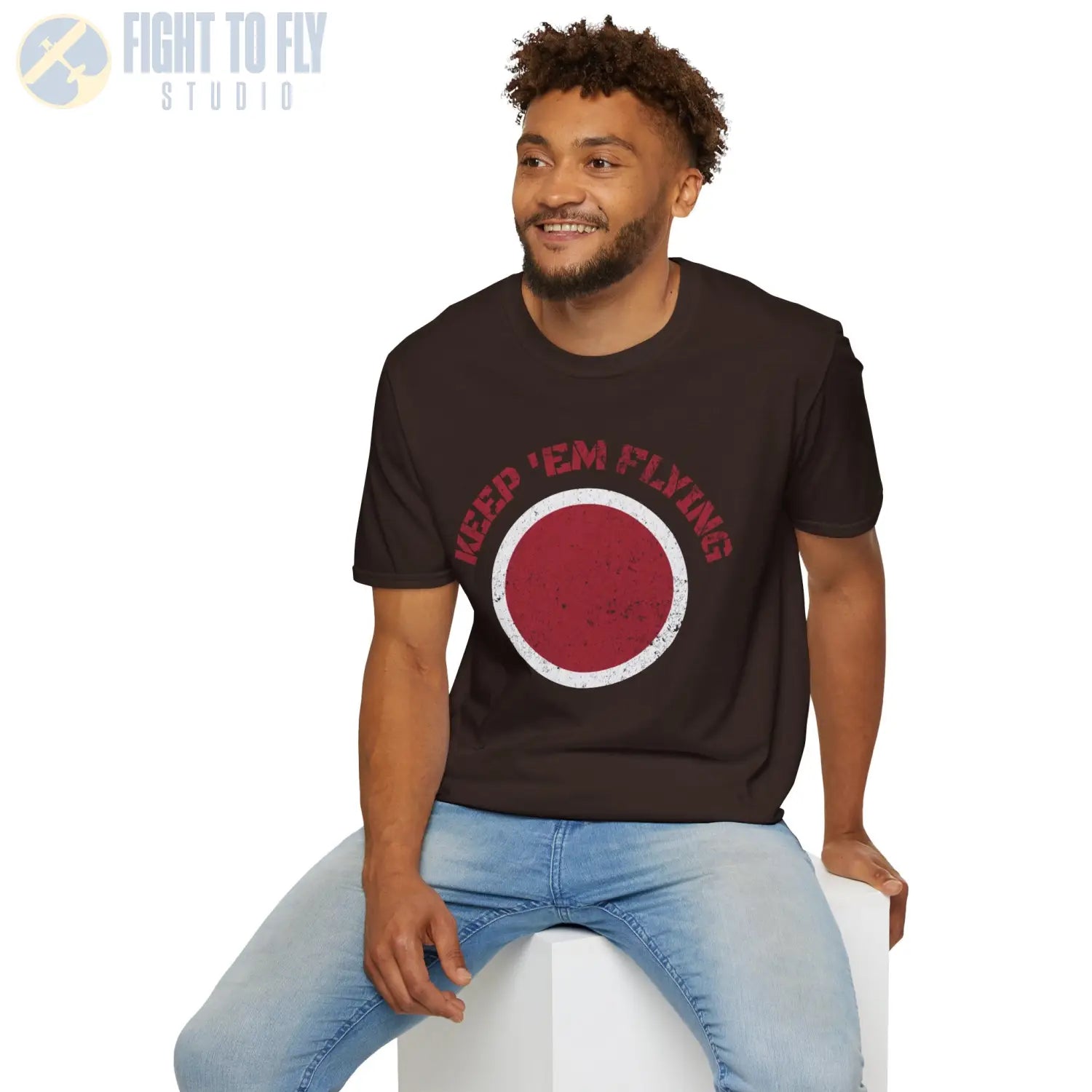 Japan Hinomaru “Keep ’Em Flying” Rising Sun Insignia - T-Shirt - Pilot gifts - WWII warbird t-shirt