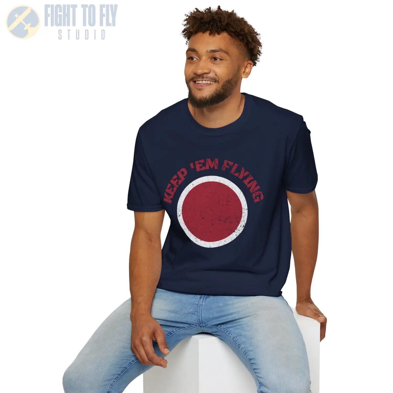 Japan Hinomaru “Keep ’Em Flying” Rising Sun Insignia - T-Shirt - Pilot gifts - WWII warbird t-shirt