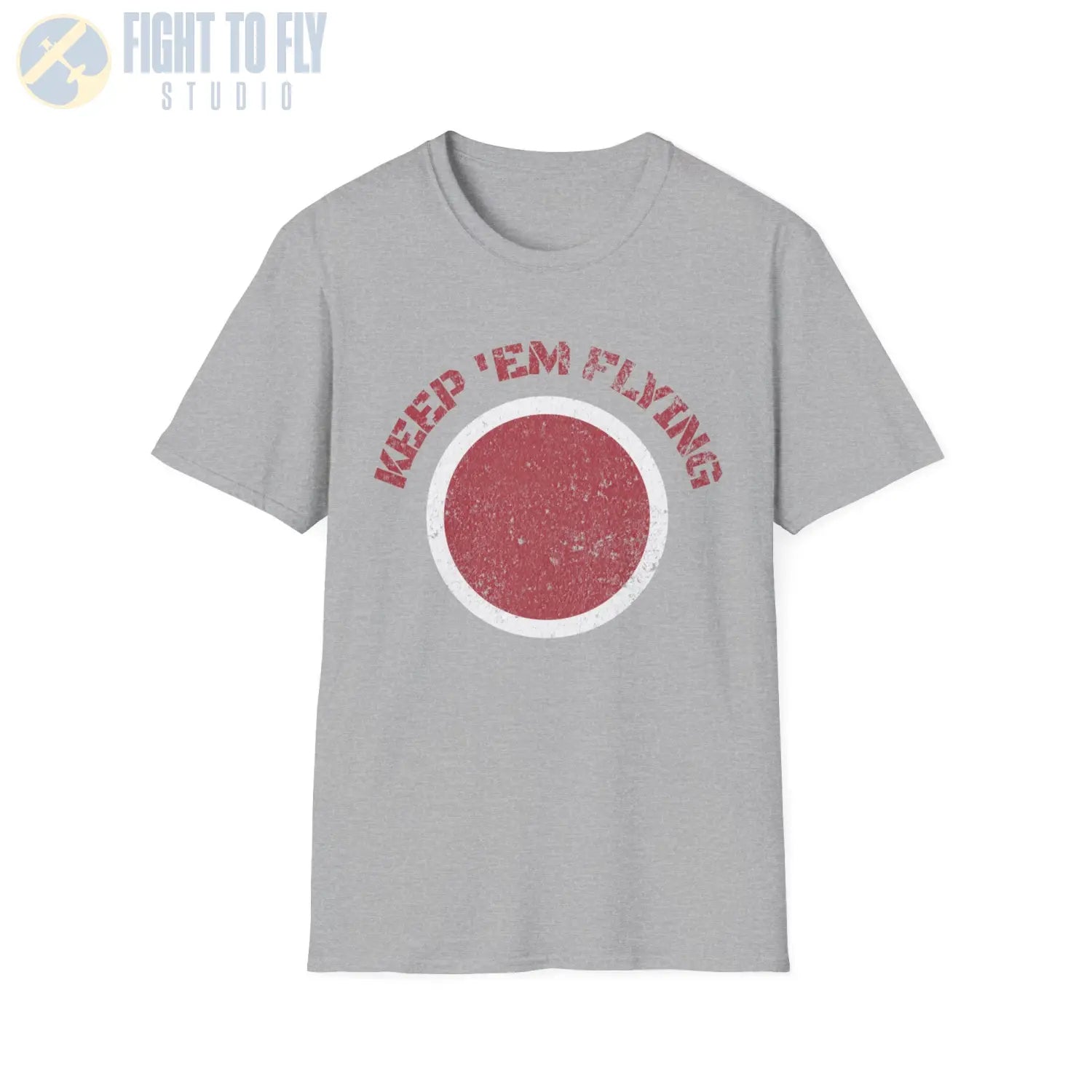 Japan Hinomaru “Keep ’Em Flying” Rising Sun Insignia - T-Shirt - Pilot gifts - WWII warbird t-shirt
