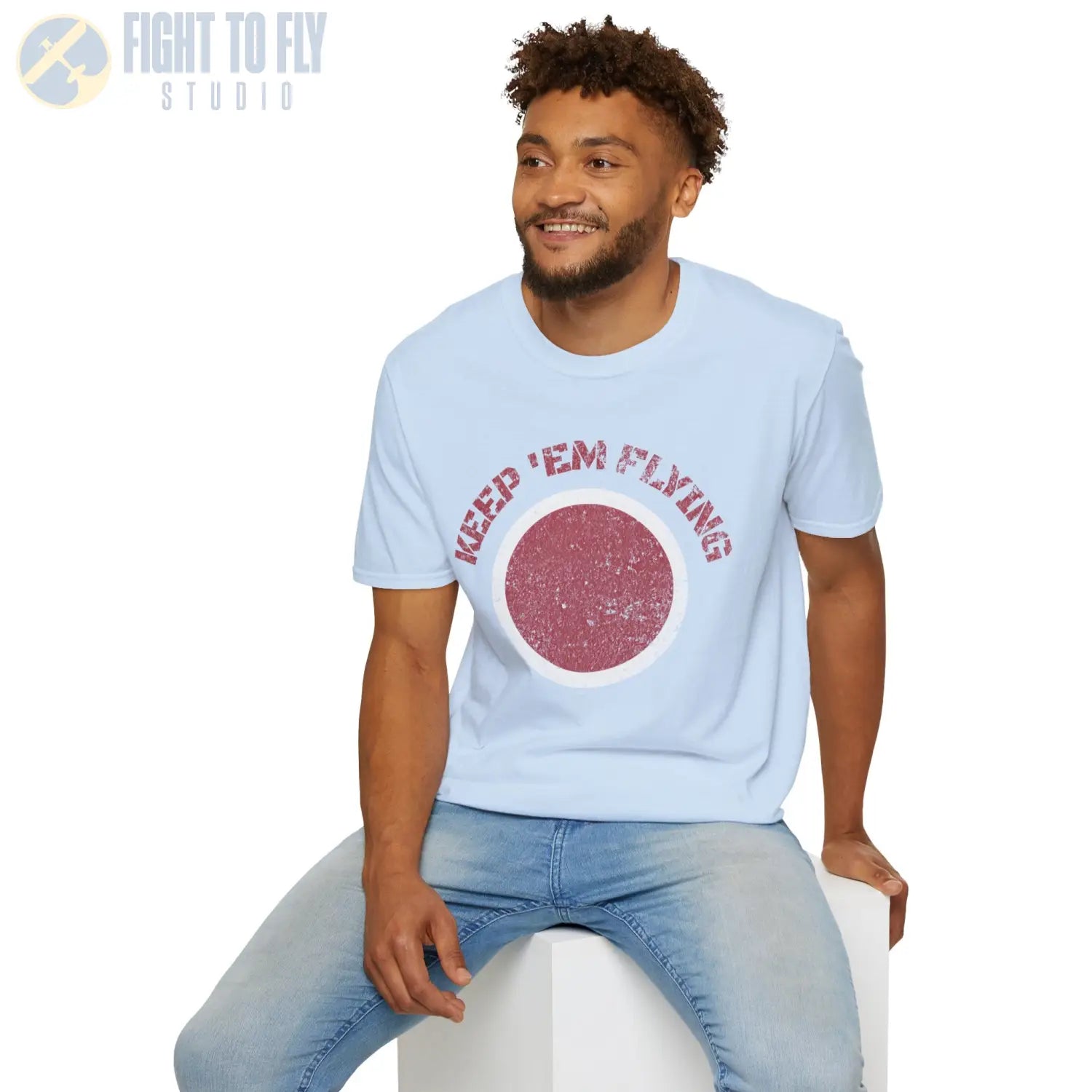 Japan Hinomaru “Keep ’Em Flying” Rising Sun Insignia - T-Shirt - Pilot gifts - WWII warbird t-shirt