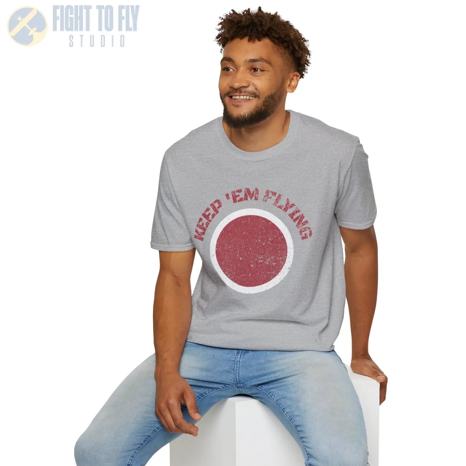 Japan Hinomaru “Keep ’Em Flying” Rising Sun Insignia - T-Shirt - Pilot gifts - WWII warbird t-shirt