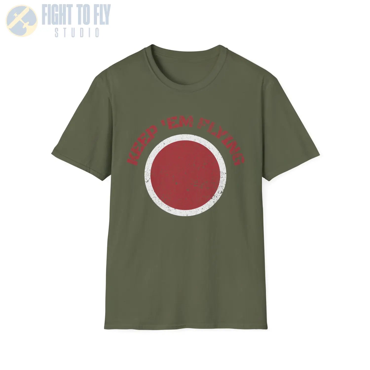 Japan Hinomaru “Keep ’Em Flying” Rising Sun Insignia - T-Shirt - Pilot gifts - WWII warbird t-shirt