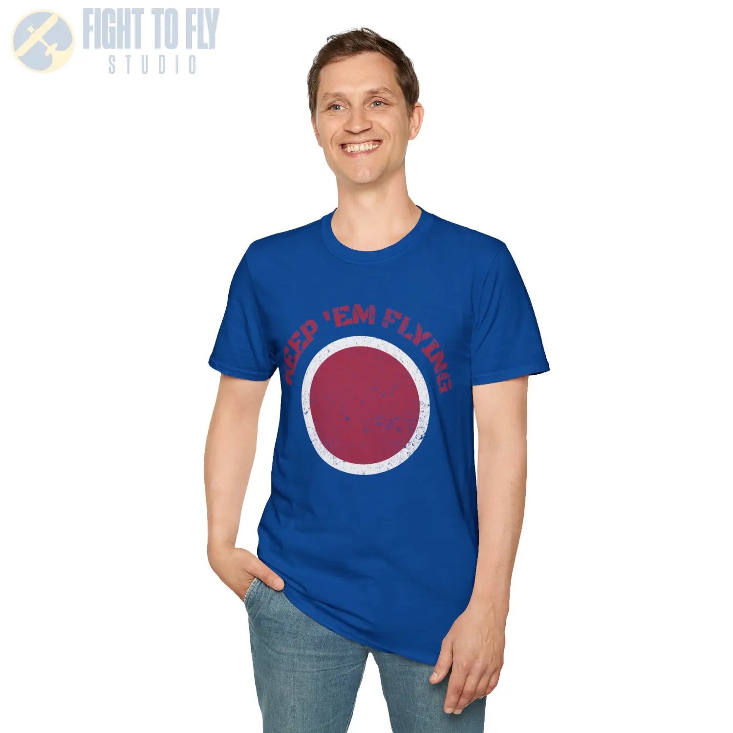 Japan Hinomaru “Keep ’Em Flying” Rising Sun Insignia - T-Shirt - Pilot gifts - WWII warbird t-shirt