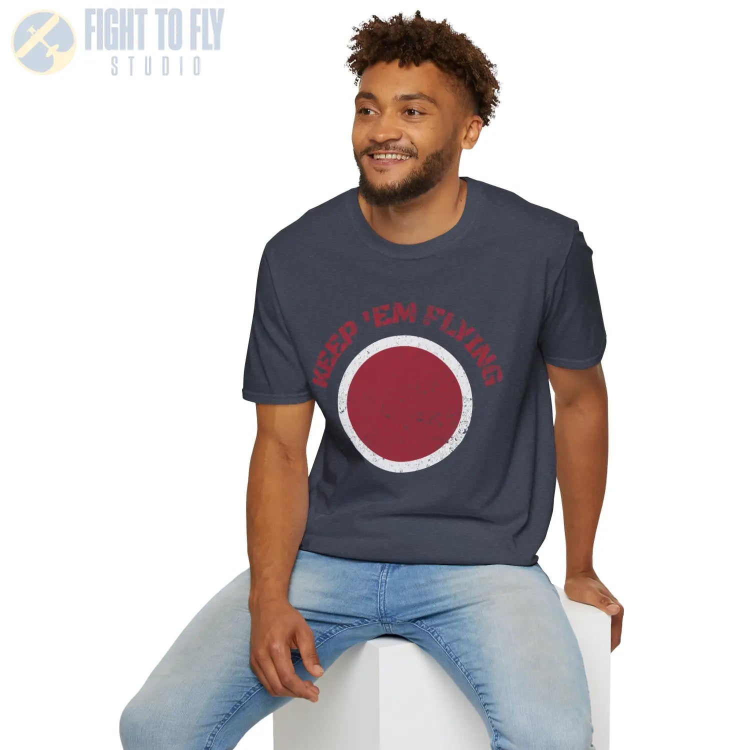 Japan Hinomaru “Keep ’Em Flying” Rising Sun Insignia - T-Shirt - Pilot gifts - WWII warbird t-shirt