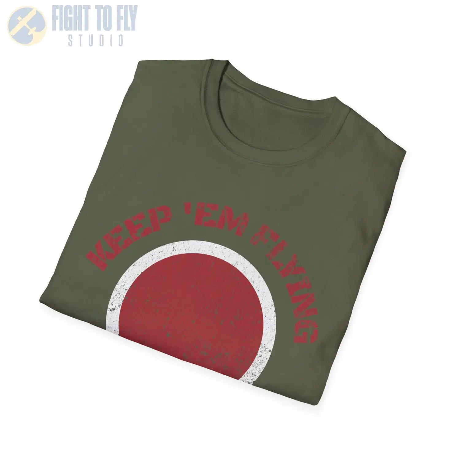 Japan Hinomaru “Keep ’Em Flying” Rising Sun Insignia - T-Shirt - Pilot gifts - WWII warbird t-shirt