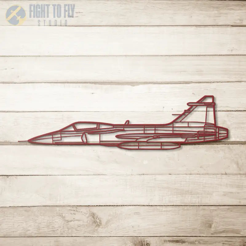 JAS 39 Die Cut Metal Wall Art - Sign - Pilot gifts - WWII warbird t-shirt
