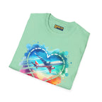 Jet-Set Heart - Tee - T-Shirt - Pilot gifts - WWII warbird t-shirt