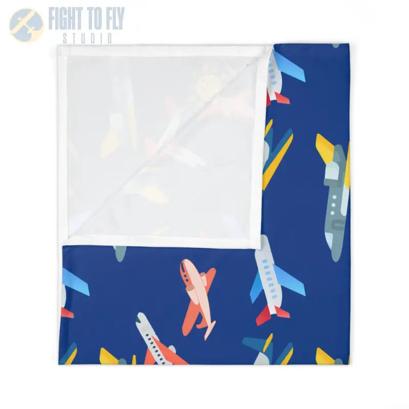 Jet Setter Baby Blanket – Sunny Skies and Sleek Planes - Home Decor - Pilot gifts - WWII warbird t-shirt
