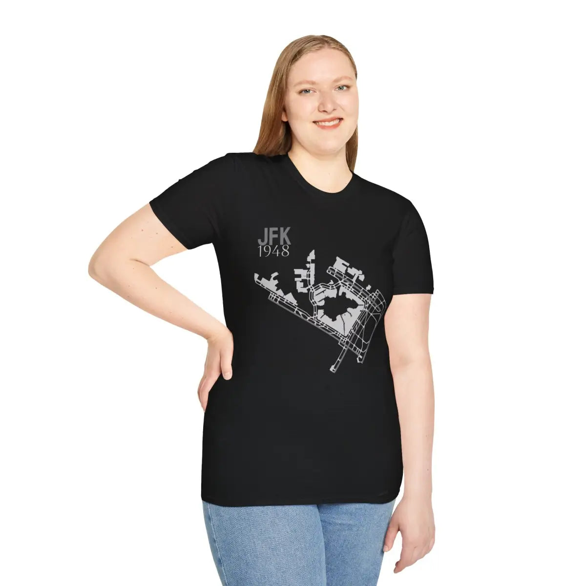 JFK John F. Kennedy International - 1948 - Tee - T-Shirt - Gifts for pilots - Aviation apparel