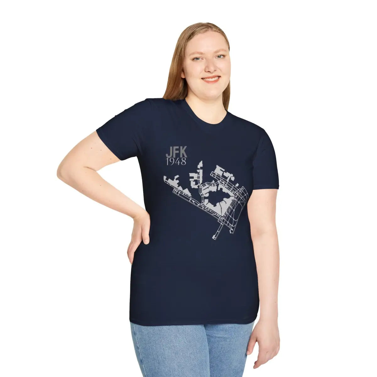 JFK John F. Kennedy International - 1948 - Tee - T-Shirt - Gifts for pilots - Aviation apparel