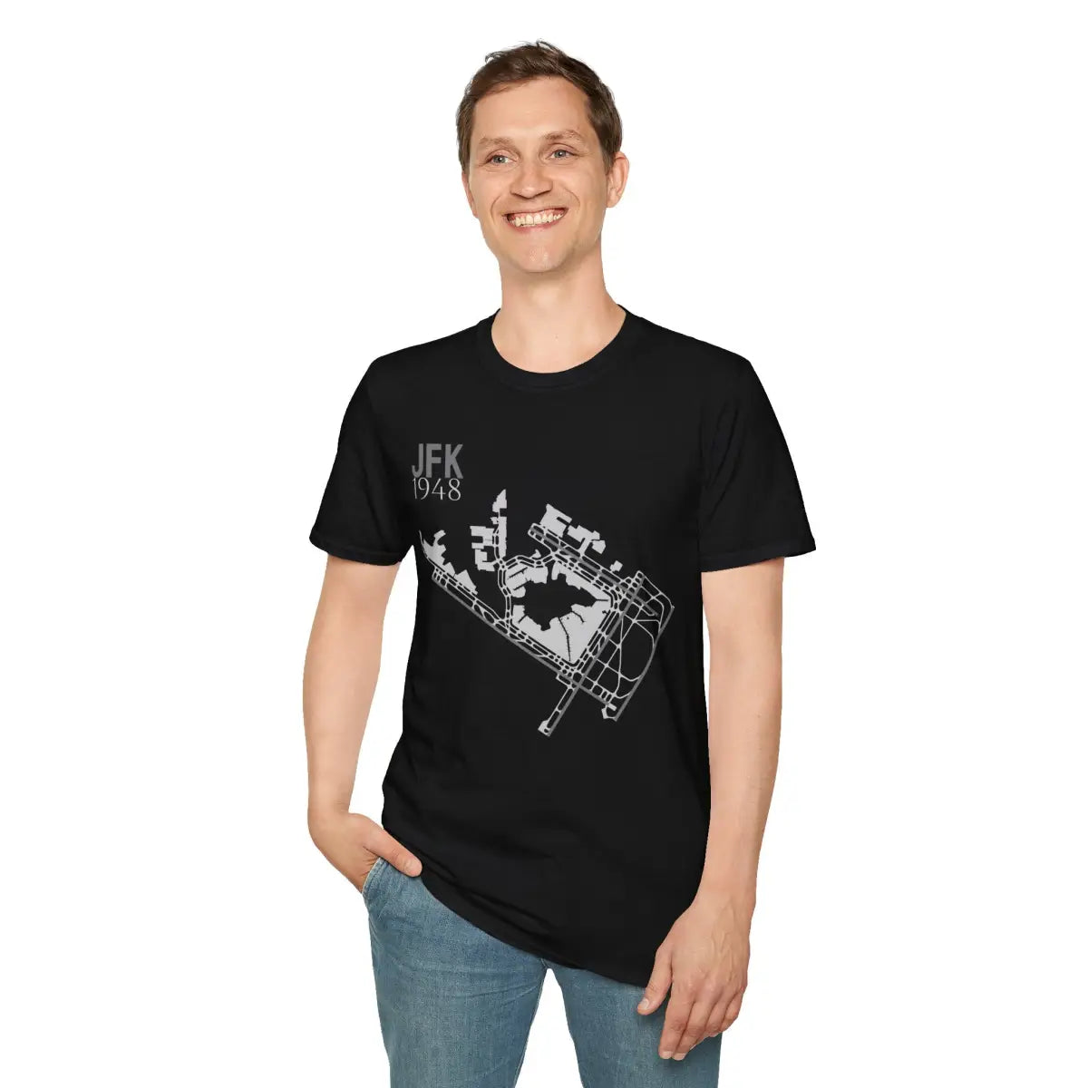 JFK John F. Kennedy International - 1948 - Tee - T-Shirt - Gifts for pilots - Aviation apparel