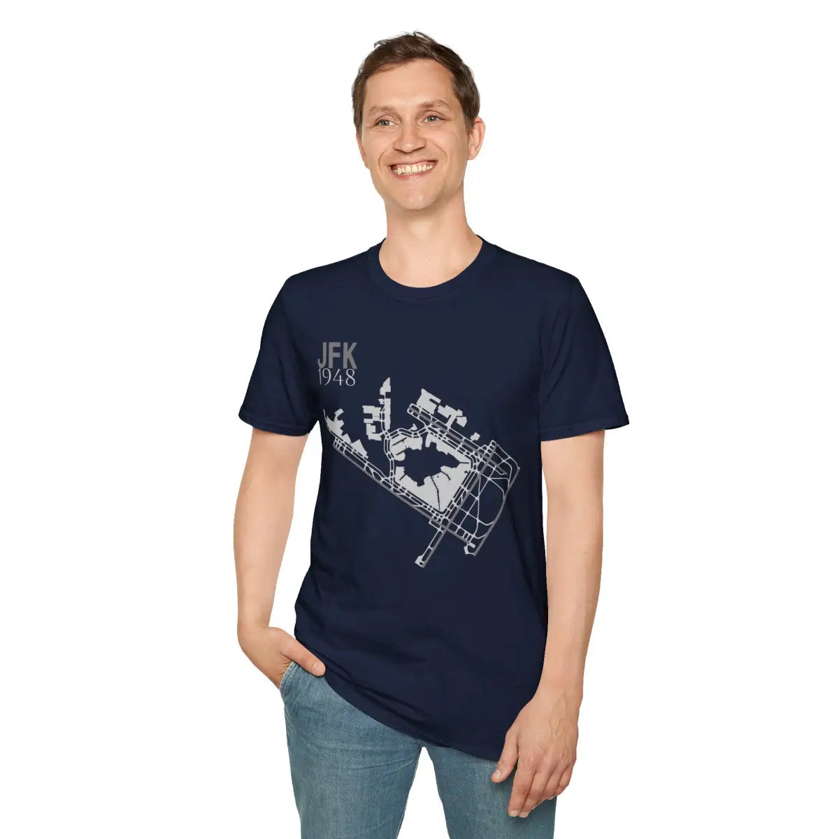 JFK John F. Kennedy International - 1948 - Tee - T-Shirt - Gifts for pilots - Aviation apparel