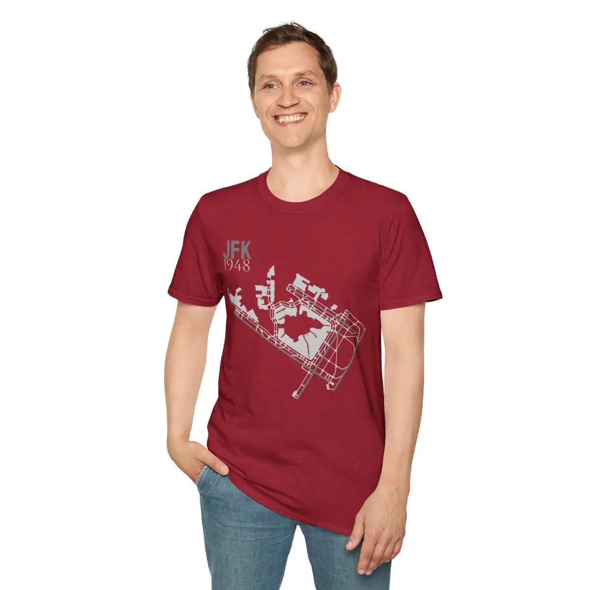 JFK John F. Kennedy International - 1948 - Tee - T-Shirt - Gifts for pilots - Aviation apparel