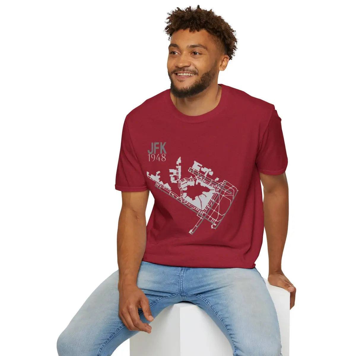 JFK John F. Kennedy International - 1948 - Tee - T-Shirt - Gifts for pilots - Aviation apparel