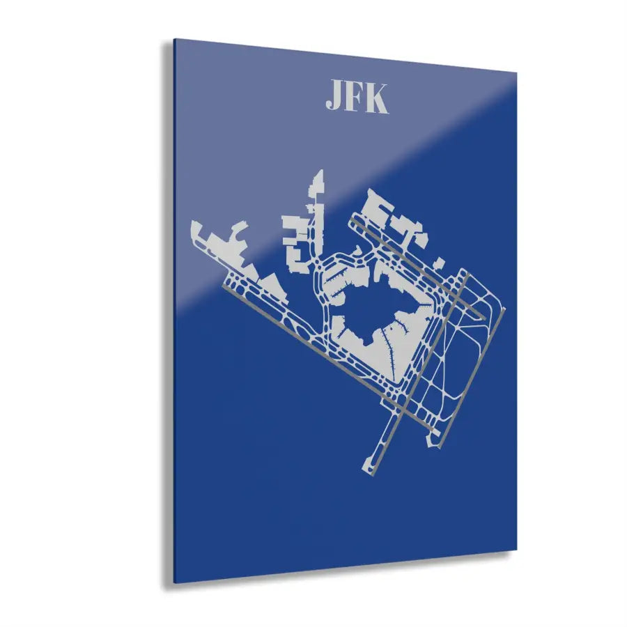 JFK - John F. Kennedy International Acrylic Print - Home Decor - Pilot gifts - WWII warbird t-shirt