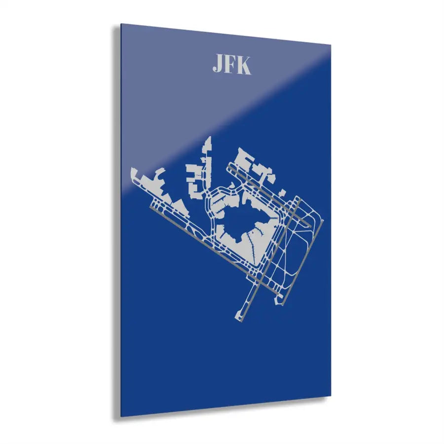 JFK - John F. Kennedy International Acrylic Print - Home Decor - Pilot gifts - WWII warbird t-shirt