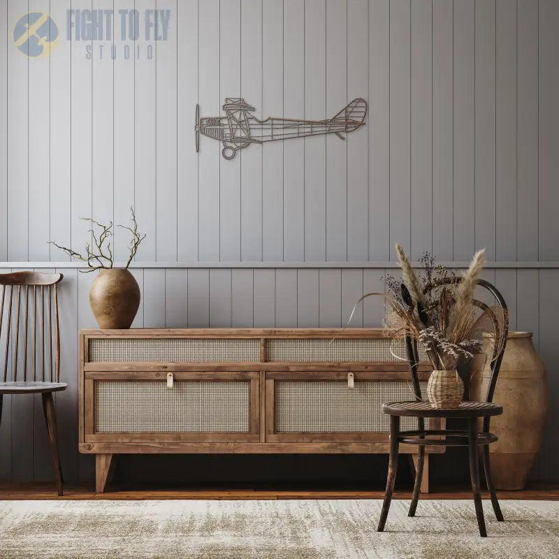 JN-4A Jenny Die Cut Metal Wall Art - Sign - Pilot gifts - WWII warbird t-shirt