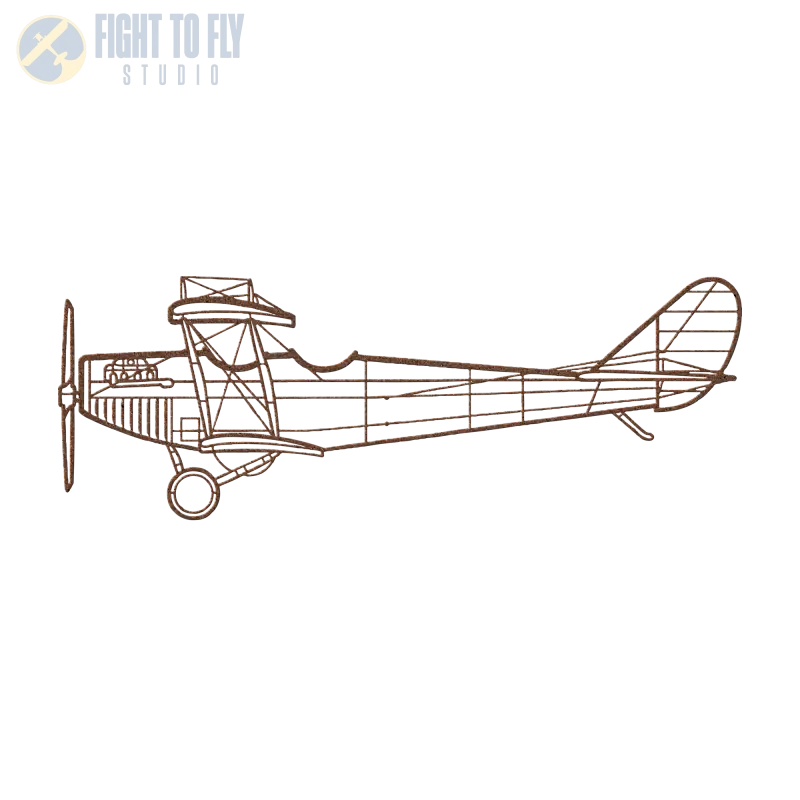 JN-4A Jenny Die Cut Metal Wall Art - Sign - Pilot gifts - WWII warbird t-shirt