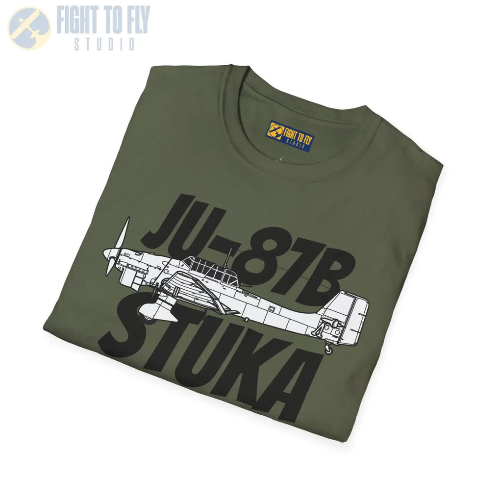 Ju-87B Stuka Side Profile T-Shirt - Pilot gifts - WWII warbird t-shirt