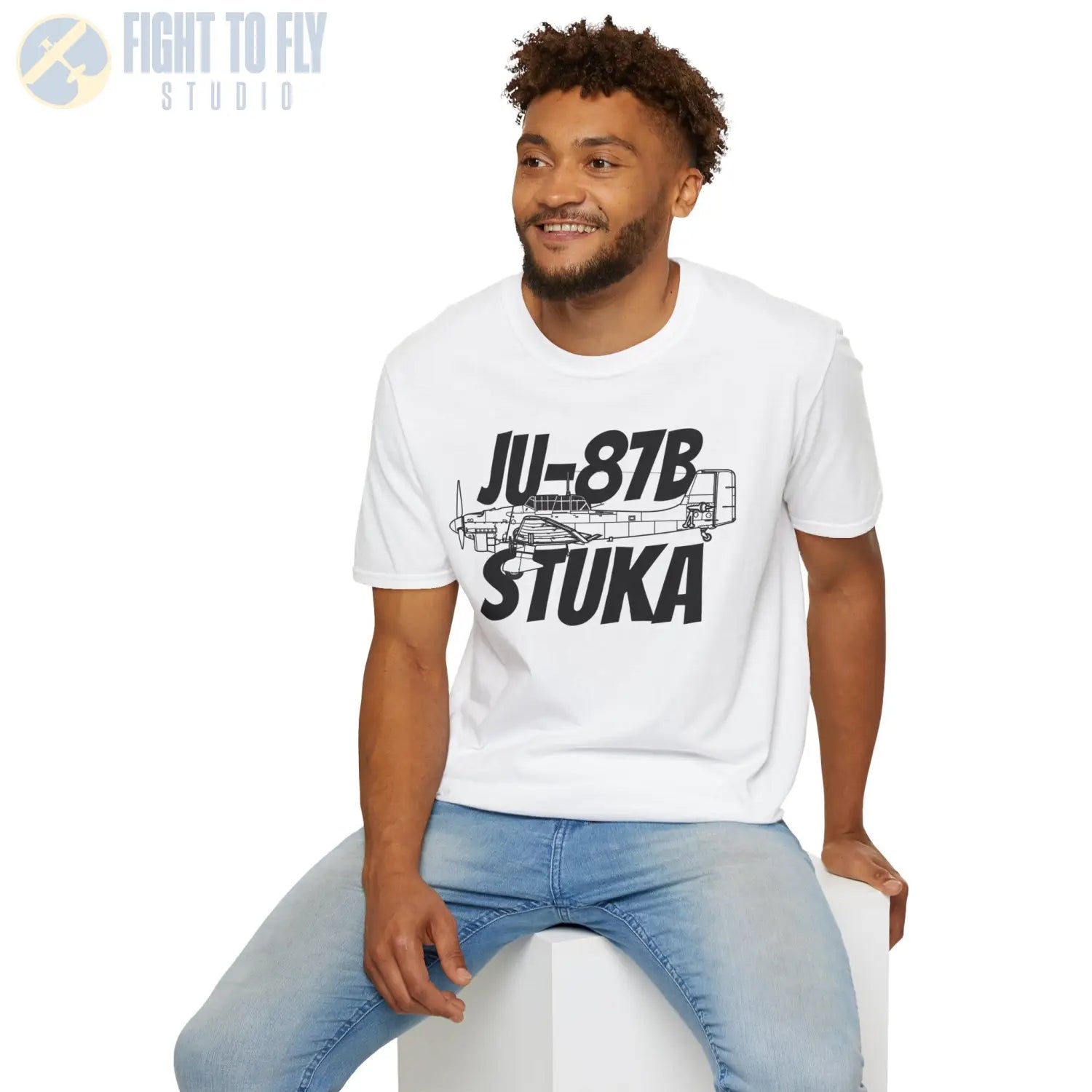 Ju-87B Stuka Side Profile T-Shirt - Pilot gifts - WWII warbird t-shirt