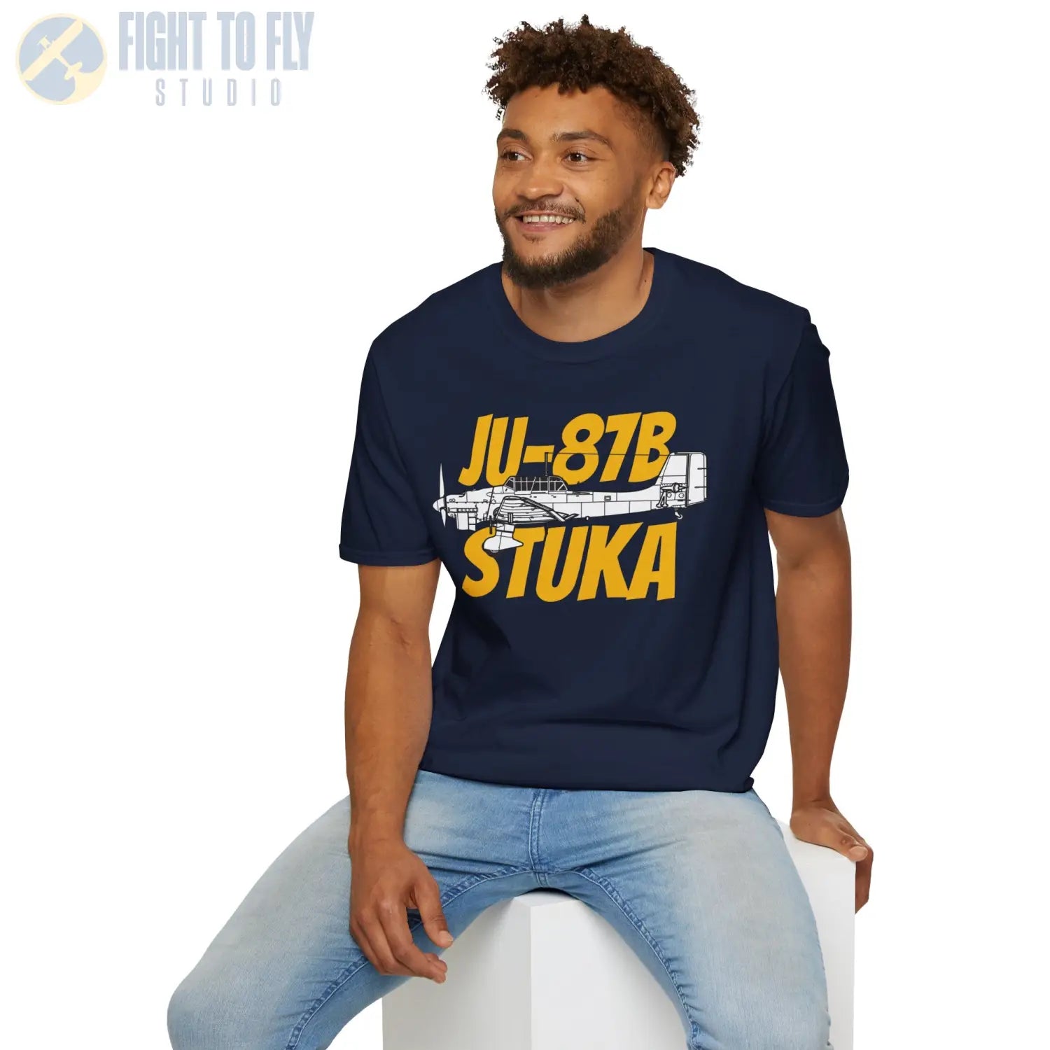 Ju-87B Stuka Side Profile T-Shirt - Pilot gifts - WWII warbird t-shirt