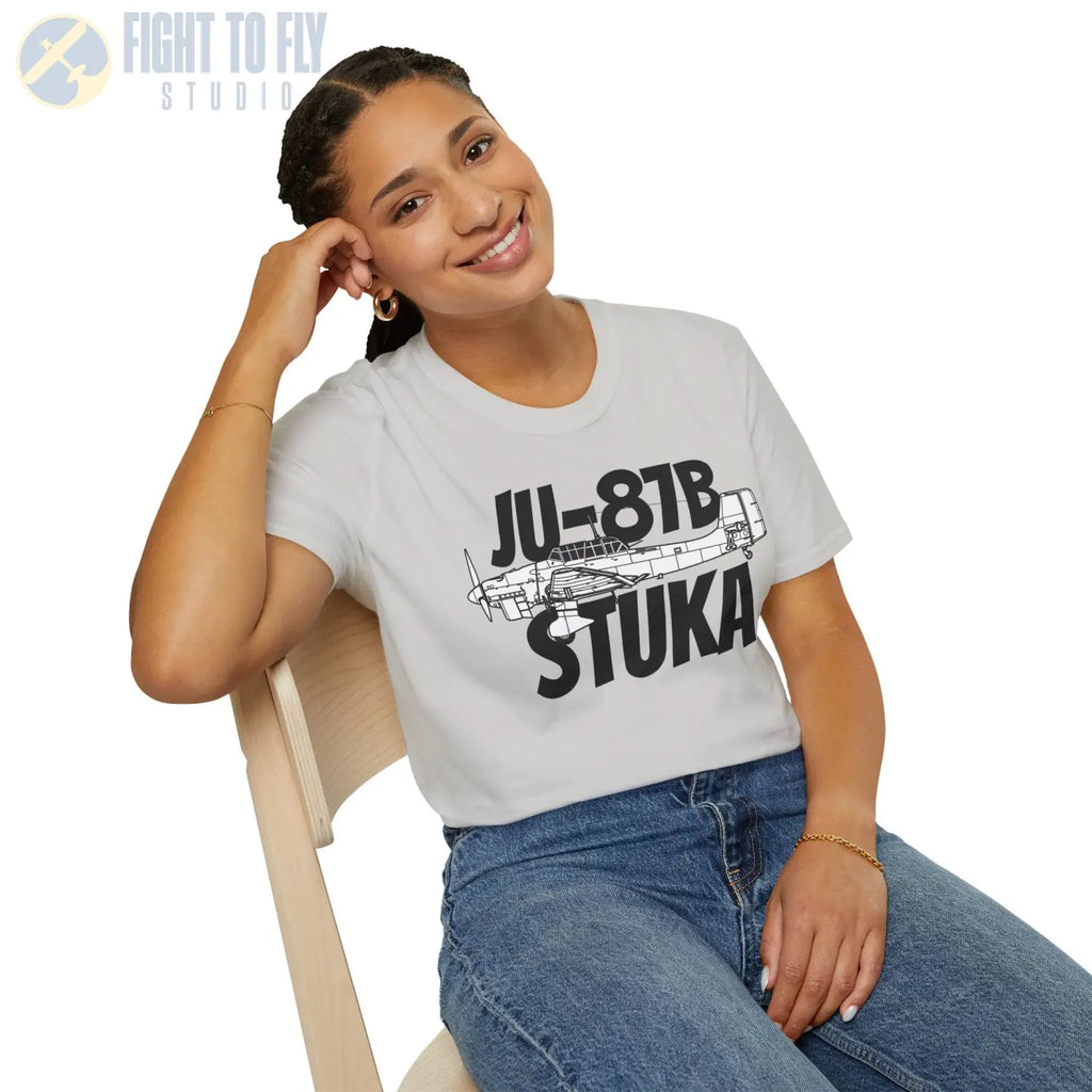 Ju-87B Stuka Side Profile T-Shirt - Pilot gifts - WWII warbird t-shirt