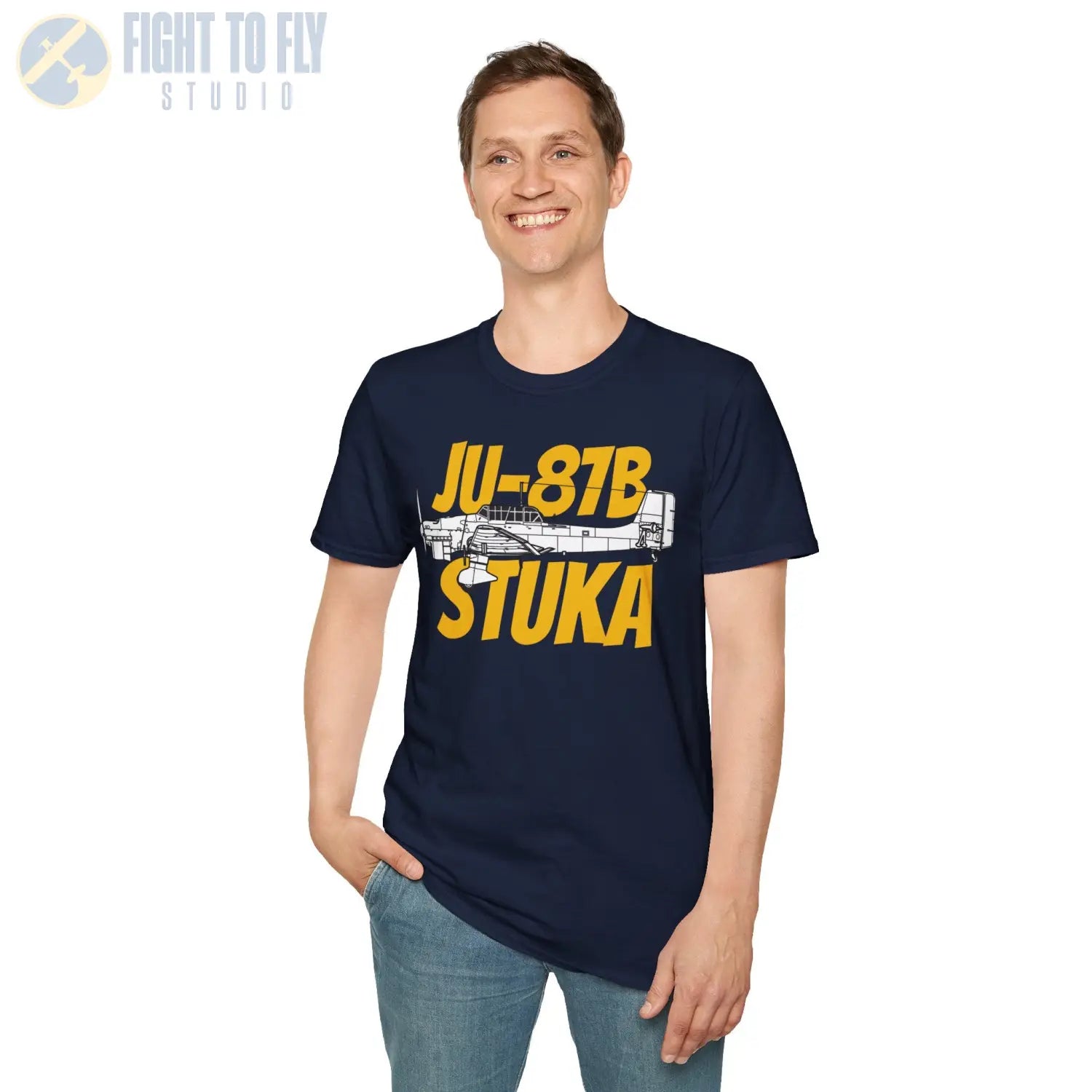 Ju-87B Stuka Side Profile T-Shirt - Pilot gifts - WWII warbird t-shirt