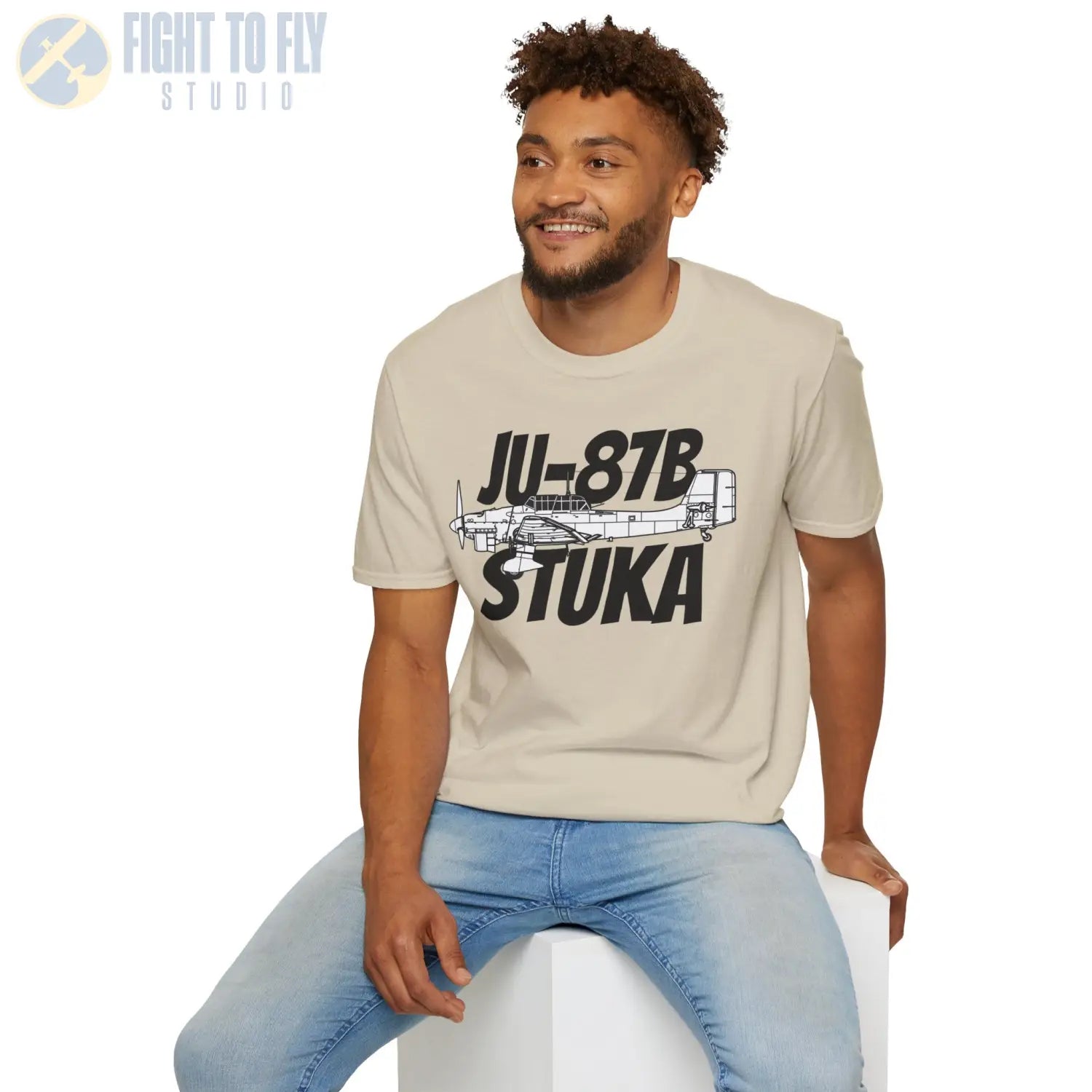 Ju-87B Stuka Side Profile T-Shirt - Pilot gifts - WWII warbird t-shirt