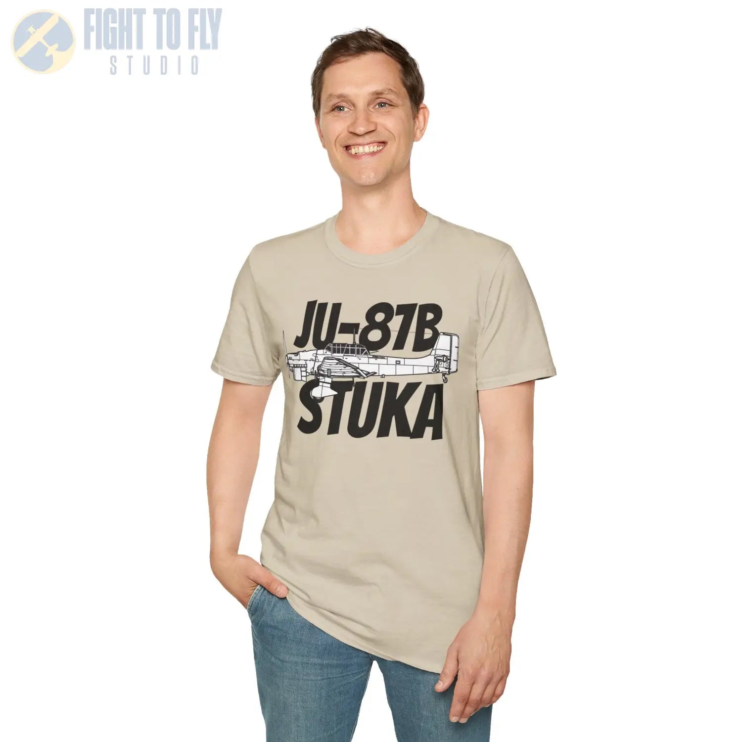 Ju-87B Stuka Side Profile T-Shirt - Pilot gifts - WWII warbird t-shirt