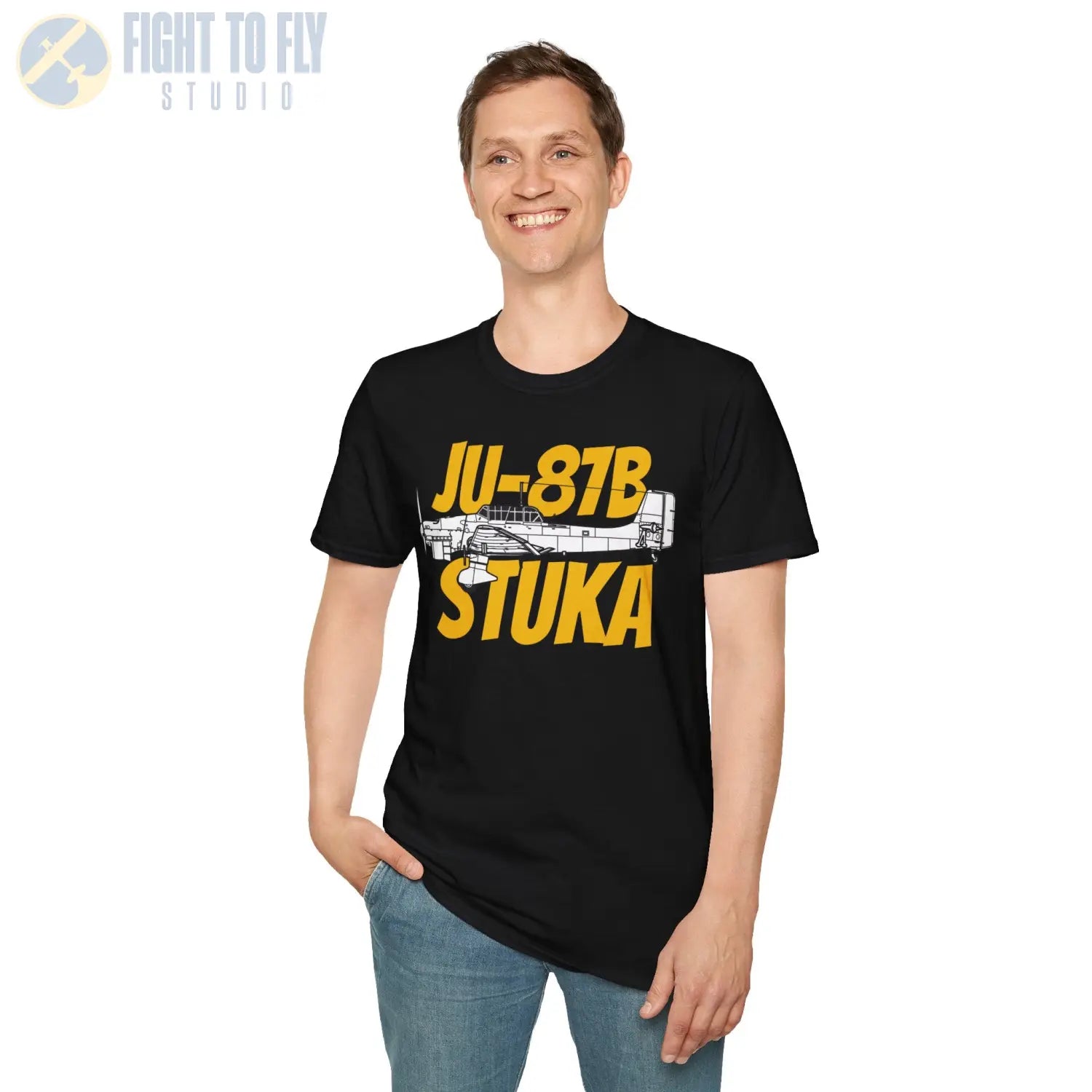 Ju-87B Stuka Side Profile T-Shirt - Pilot gifts - WWII warbird t-shirt