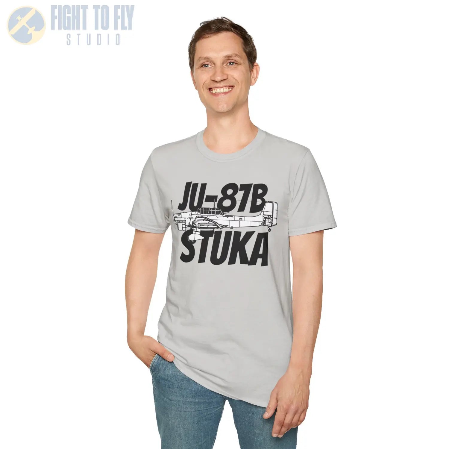 Ju-87B Stuka Side Profile T-Shirt - Pilot gifts - WWII warbird t-shirt