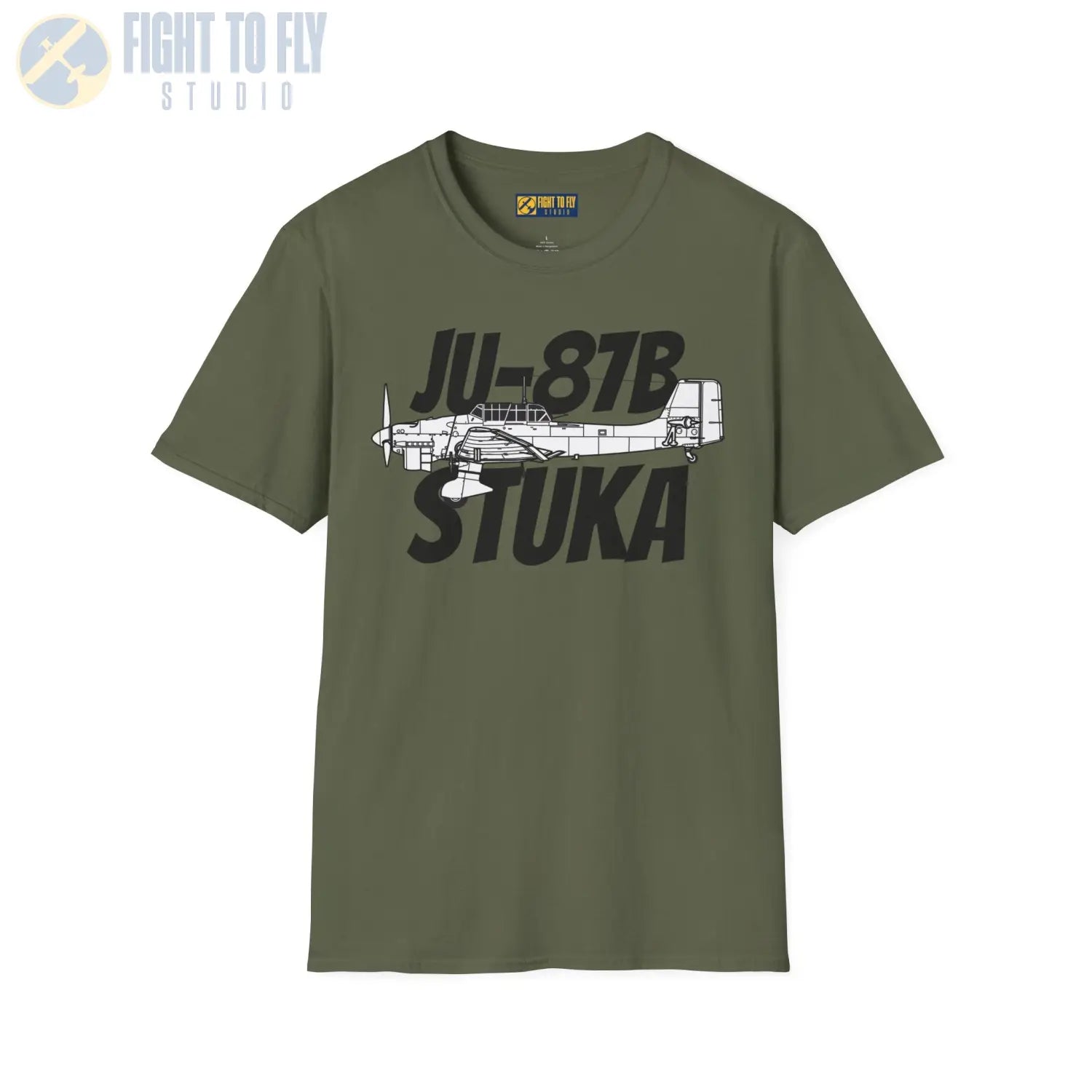 Ju-87B Stuka Side Profile T-Shirt - Pilot gifts - WWII warbird t-shirt