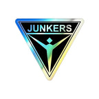 Junkers Holographic Die-Cut Stickers - Paper products - Pilot gifts - WWII warbird t-shirt