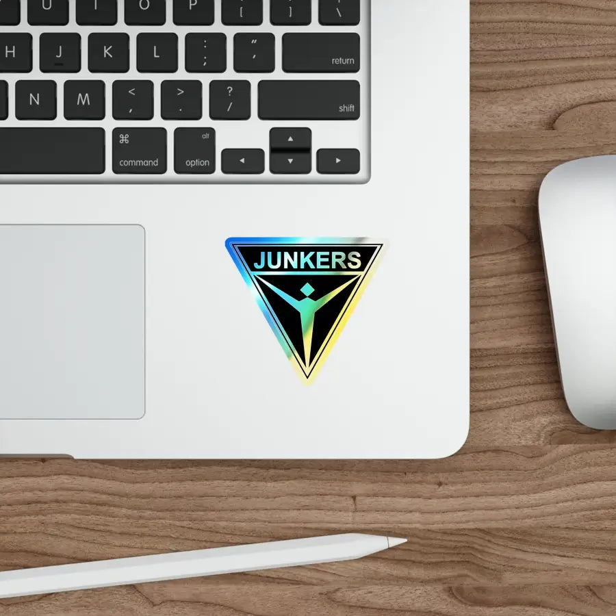 Junkers Holographic Die-Cut Stickers - Paper products - Pilot gifts - WWII warbird t-shirt