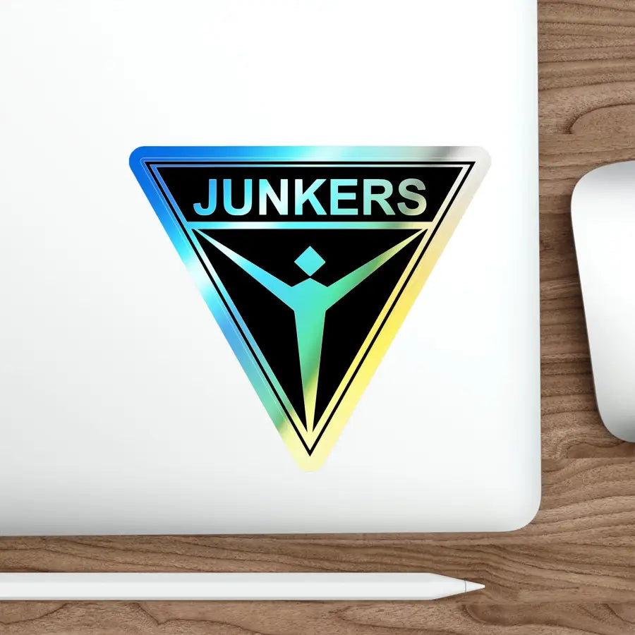 Junkers Holographic Die-Cut Stickers - Paper products - Pilot gifts - WWII warbird t-shirt