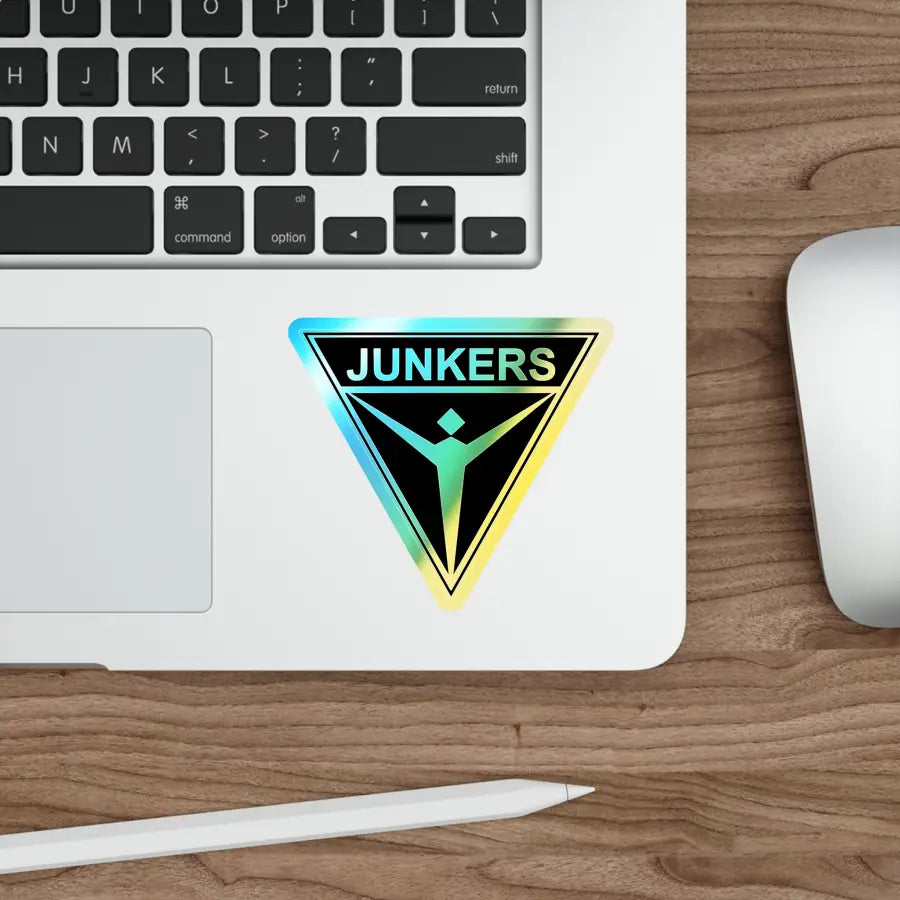 Junkers Holographic Die-Cut Stickers - Paper products - Pilot gifts - WWII warbird t-shirt