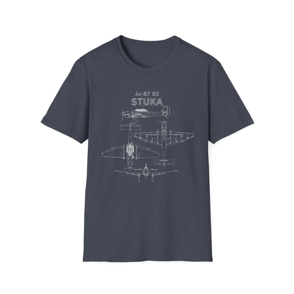 Junkers Ju-87 B-2 Stuka — T-shirt - T-Shirt - Pilot gifts - WWII warbird t-shirt