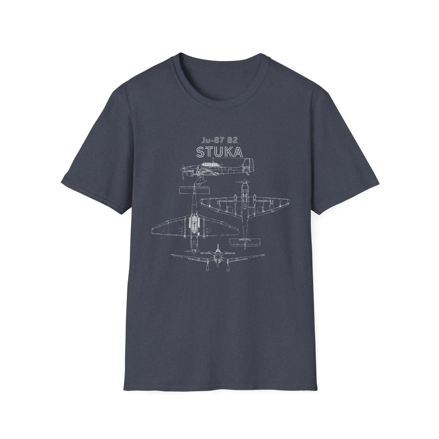 Junkers Ju-87 B-2 Stuka — T-shirt - T-Shirt - Pilot gifts - WWII warbird t-shirt