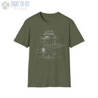 Junkers Ju-87 B-2 Stuka — T-shirt - T-Shirt - Pilot gifts - WWII warbird t-shirt
