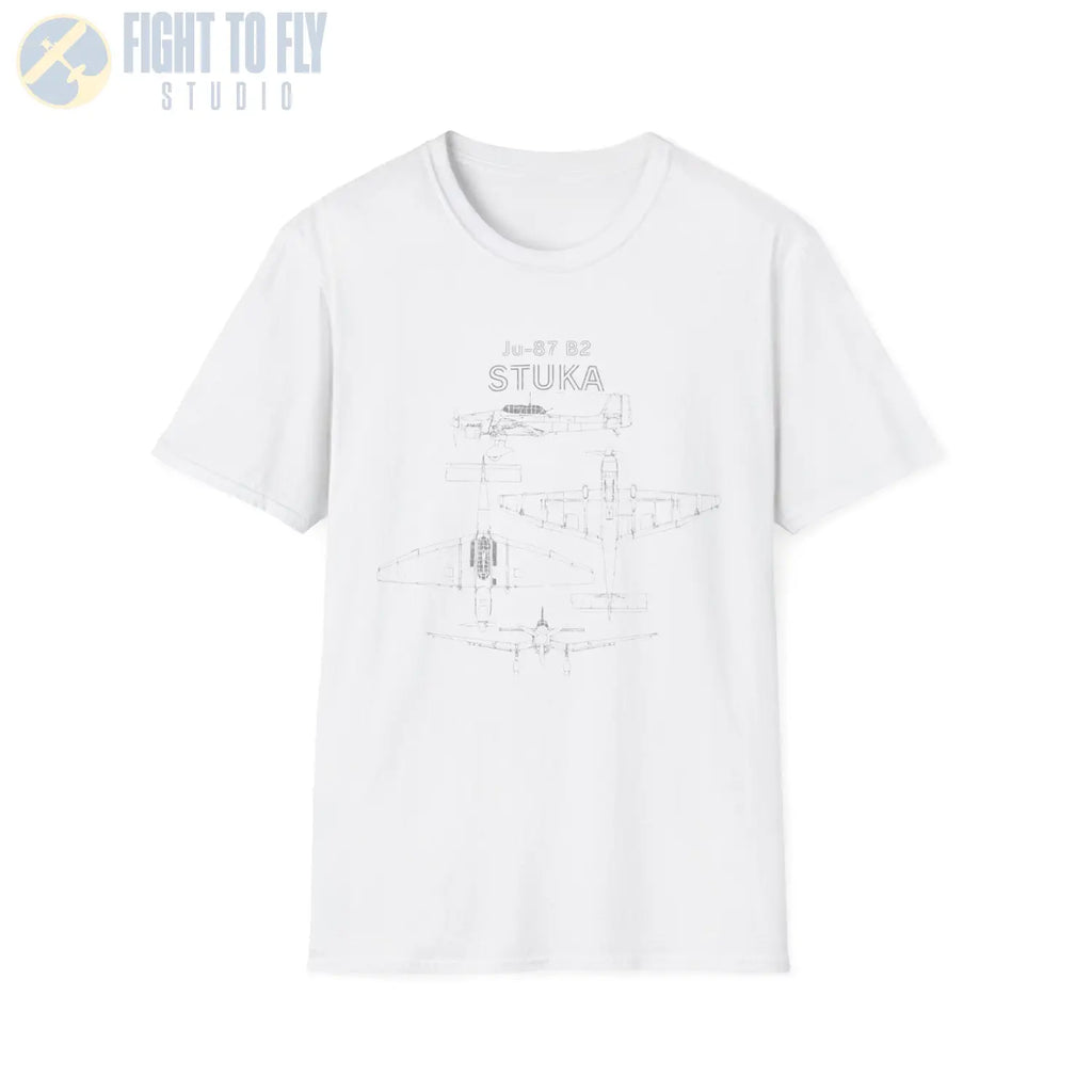 Junkers Ju-87 B-2 Stuka — T-shirt - T-Shirt - Pilot gifts - WWII warbird t-shirt
