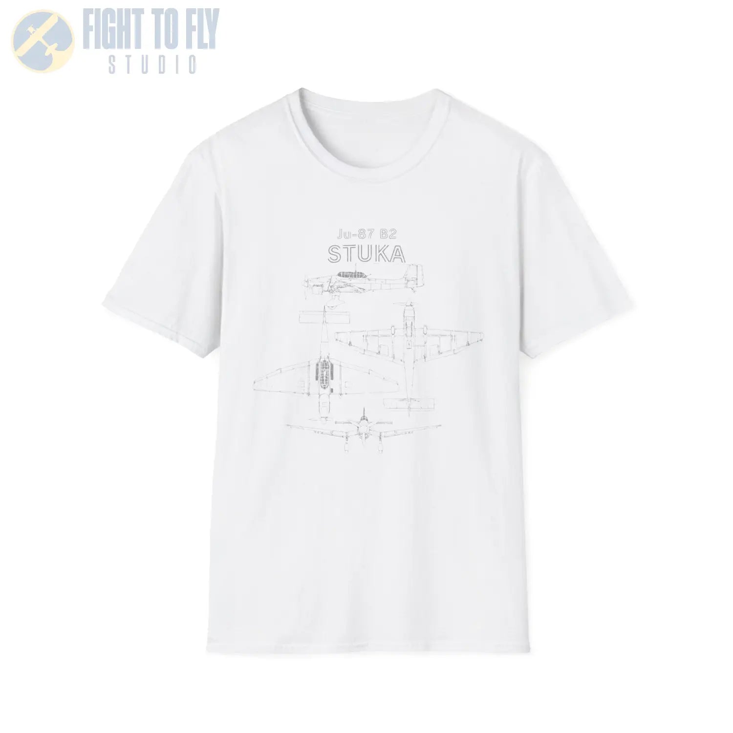 Junkers Ju-87 B-2 Stuka — T-shirt - T-Shirt - Pilot gifts - WWII warbird t-shirt