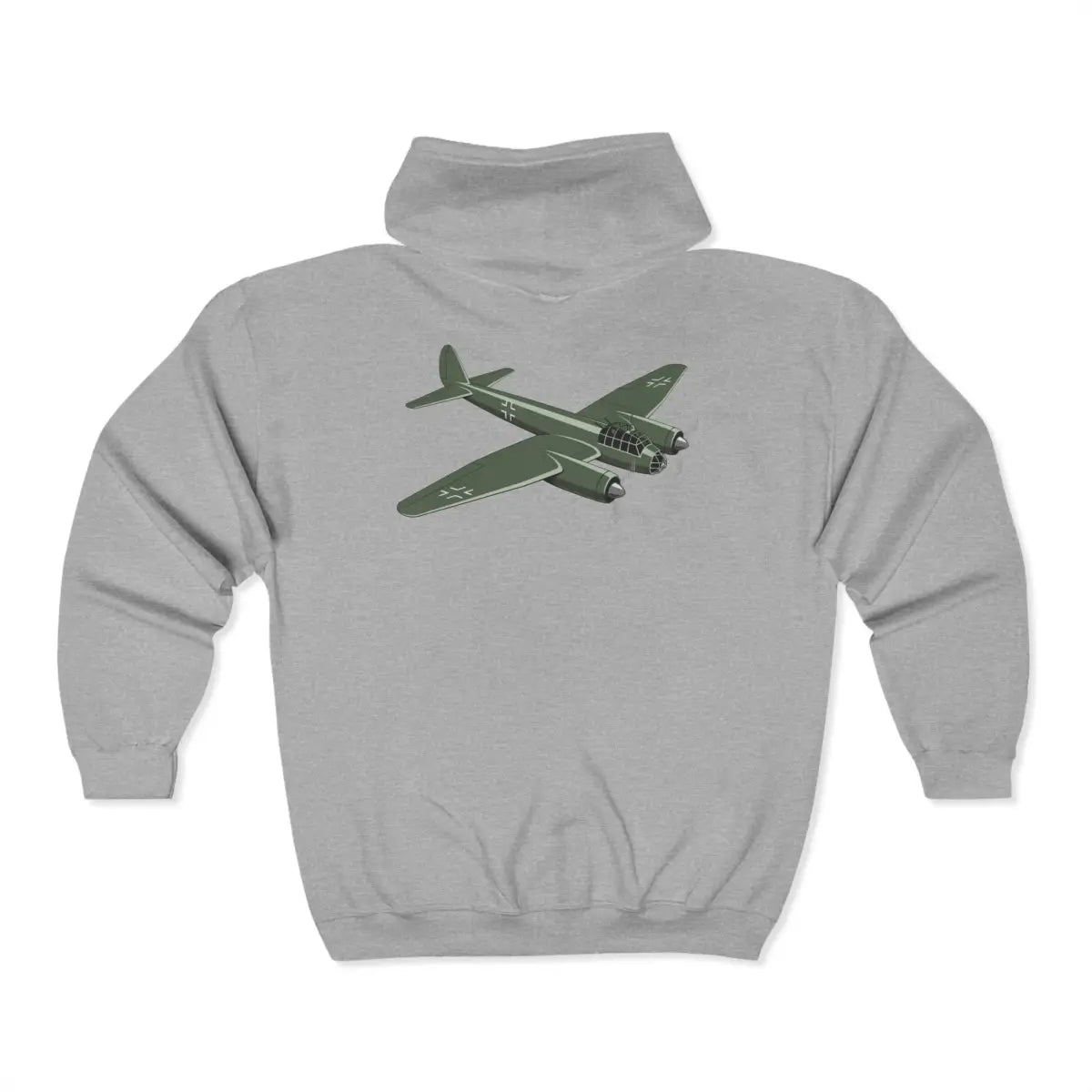 Junkers Ju-88 Full Zip Hoodie - Gifts for pilots - Aviation apparel