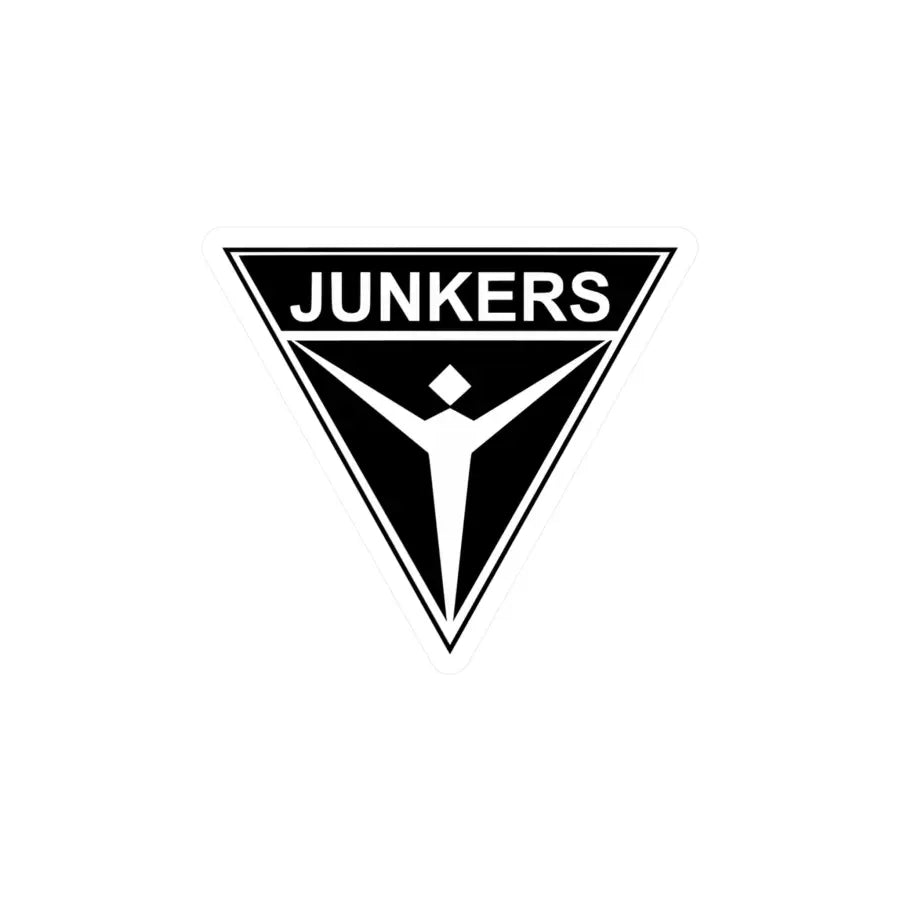 Junkers Logo Kiss-Cut Vinyl Decal - Paper products - Pilot gifts - WWII warbird t-shirt