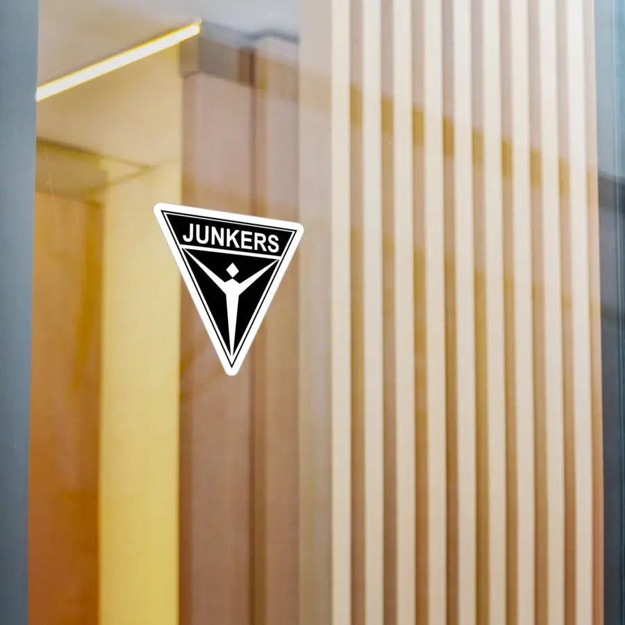 Junkers Logo Kiss-Cut Vinyl Decal - Paper products - Pilot gifts - WWII warbird t-shirt