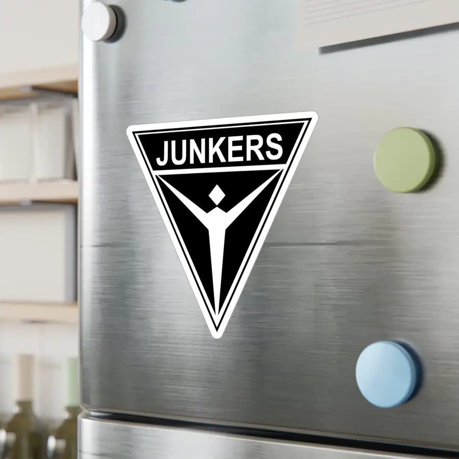 Junkers Logo Kiss-Cut Vinyl Decal - Paper products - Pilot gifts - WWII warbird t-shirt
